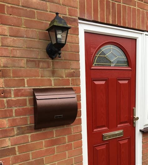 red metal letters box|metal post boxes for flats.